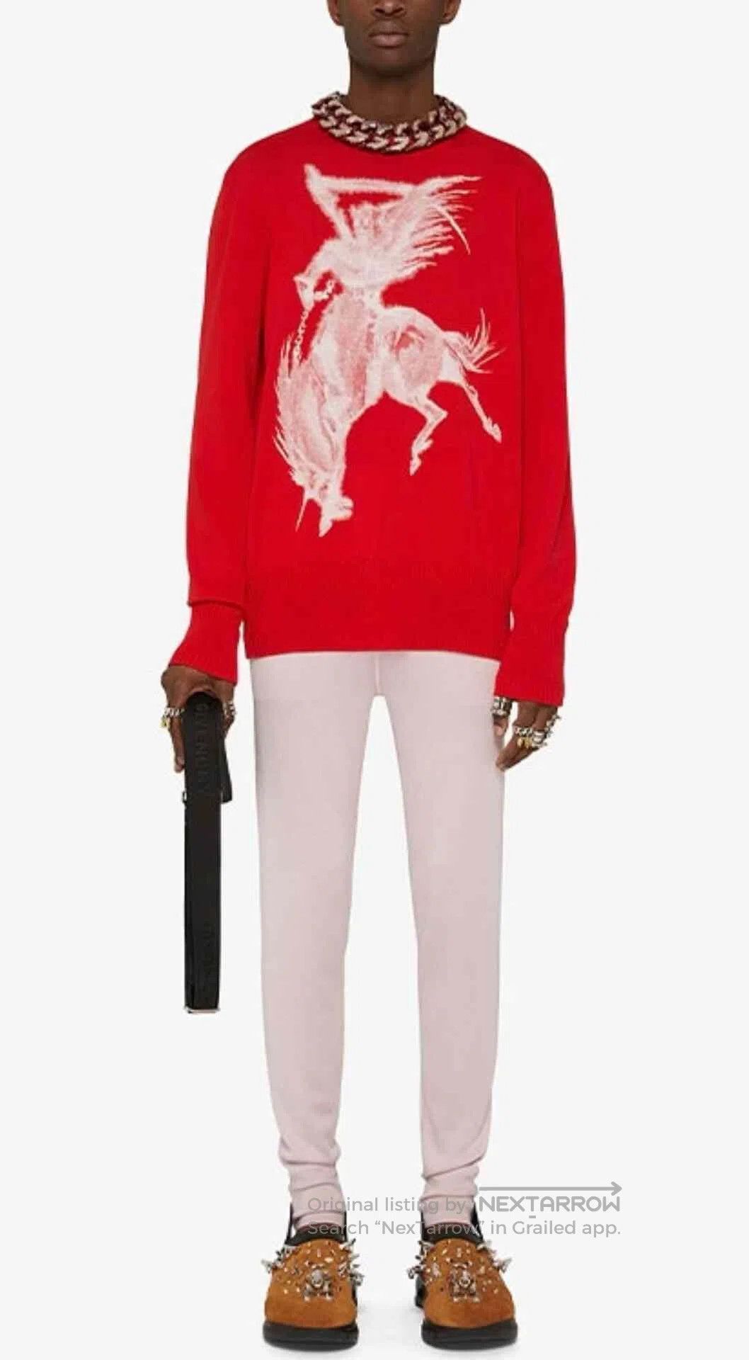 Givenchy Givenchy Gothic Graffiti Print Crewneck Sweater. Size US M / EU 48-50 / 2 - 8 Thumbnail