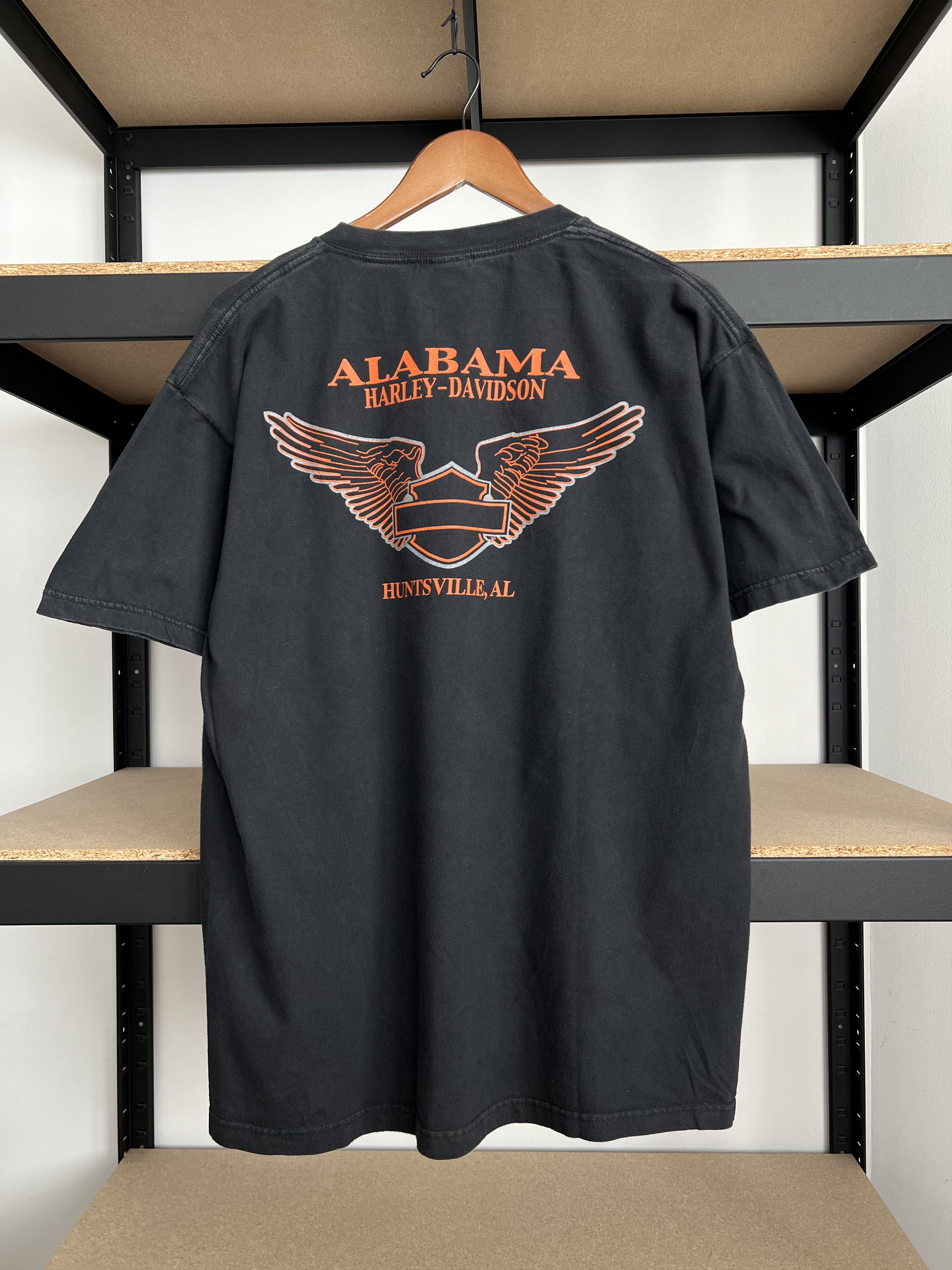 Harley Davidson Vintage 2000s Harley Davidson Fire Flame Freedom Alabama Tee Size US XL / EU 56 / 4 - 4 Thumbnail