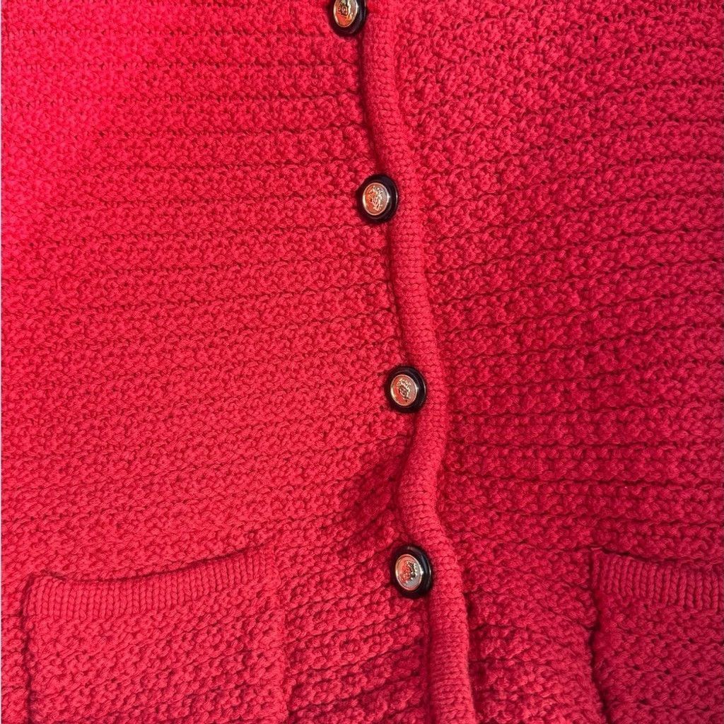 Opening Ceremony Red Button-Up Cardigan / Sweater Size XS / US 0-2 / IT 36-38 - 2 Thumbnail