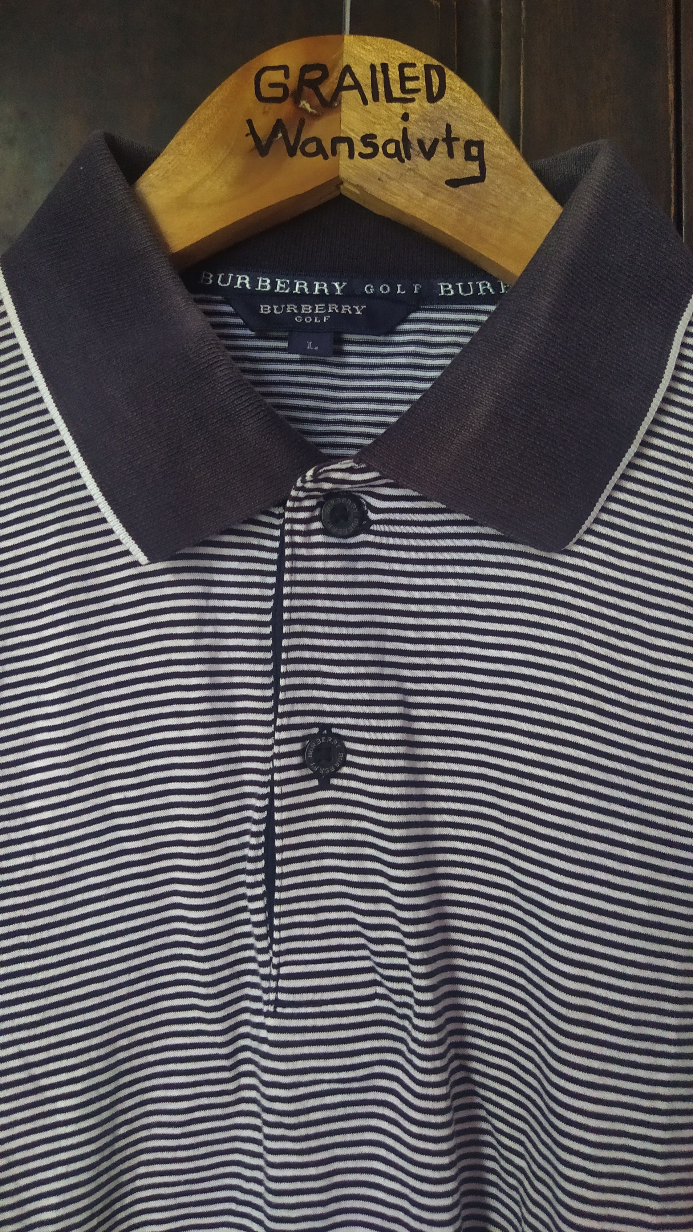 Burberry Vintage Burberry golf polos tee casual Size US L / EU 52-54 / 3 - 3 Thumbnail