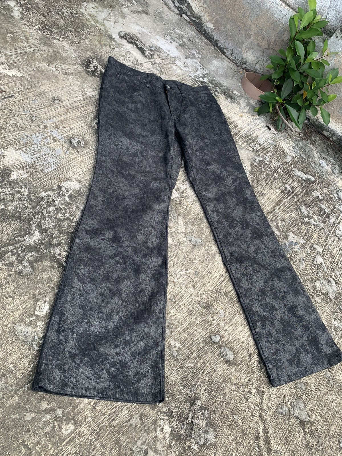 If Six Was Nine × Le Grande Bleu (L.G.B.) × Tornado Mart A.S.M atelier sab men stretchable flare bootcut pants Size 31" - 6 Thumbnail