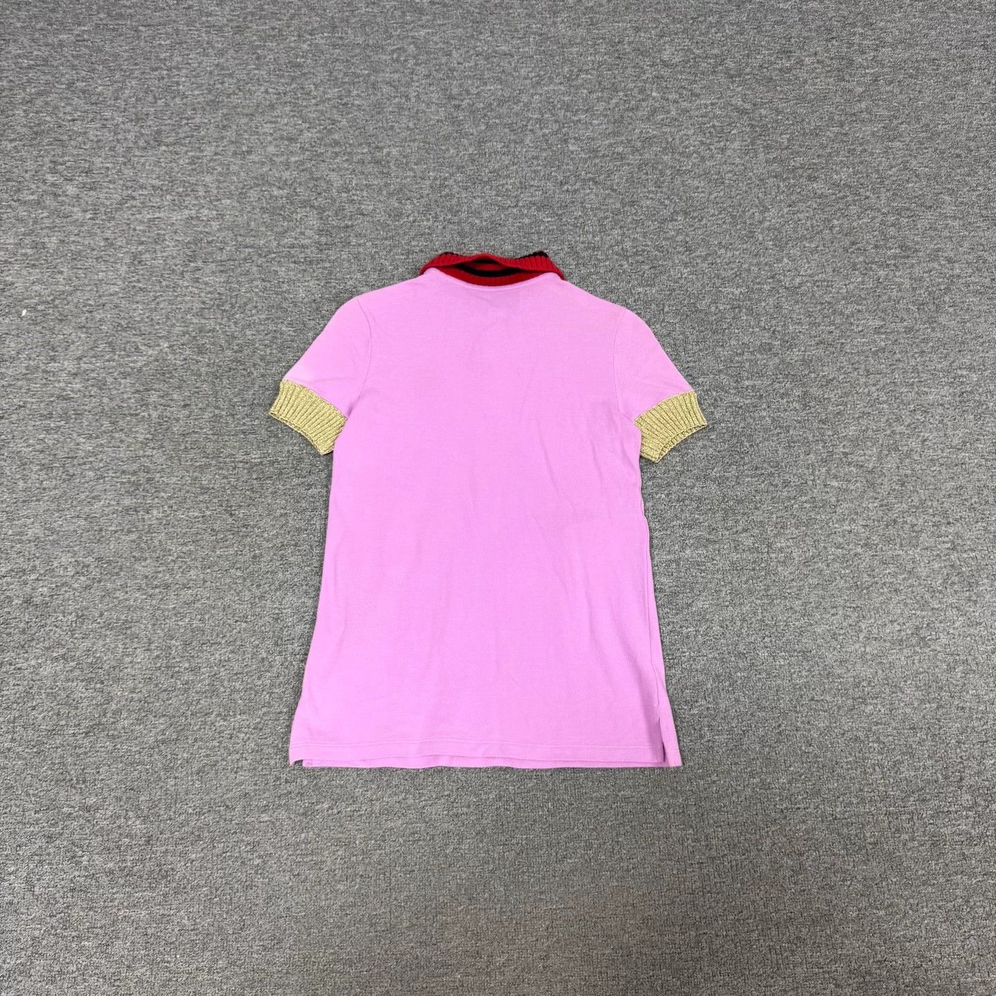 Gucci Gucci Tiger Head Ribbed Cuffs Polo Tee S Mint Size S / US 4 / IT 40 - 2 Thumbnail