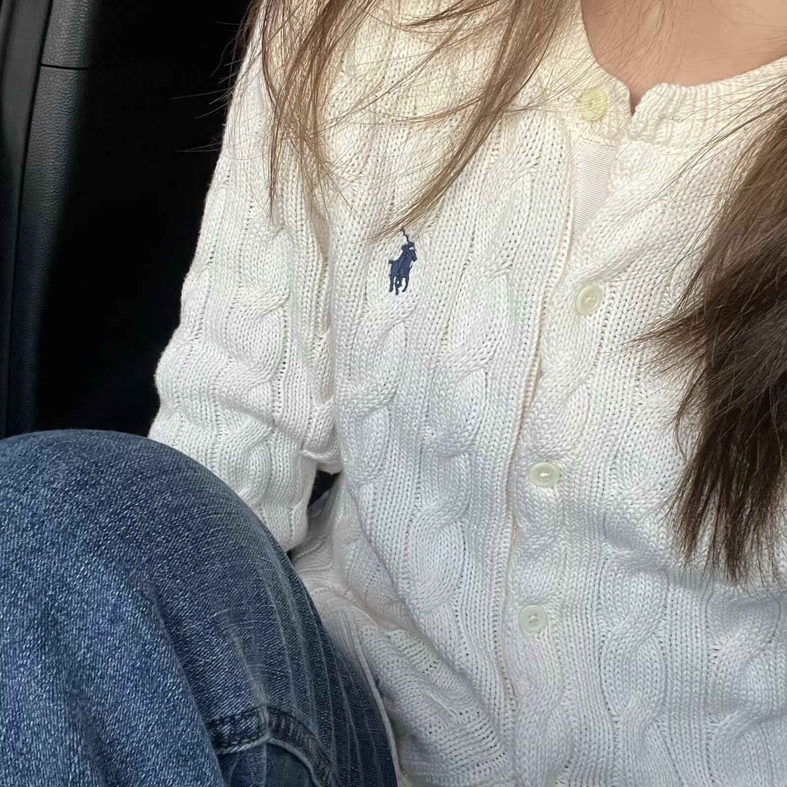 Ralph Lauren Polo Ralph Lauren Women Cotton Cardigan Sweater Cream XL Size XL / US 12-14 / IT 48-50 - 5 Thumbnail