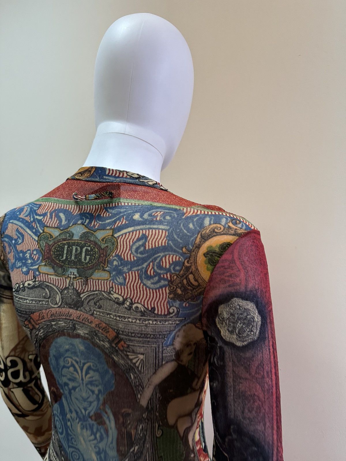 Jean Paul Gaultier Very Rare! Jean Paul Gaultier Ss96 Collage Mesh Shirt Size S Size S / US 4 / IT 40 - 11 Thumbnail