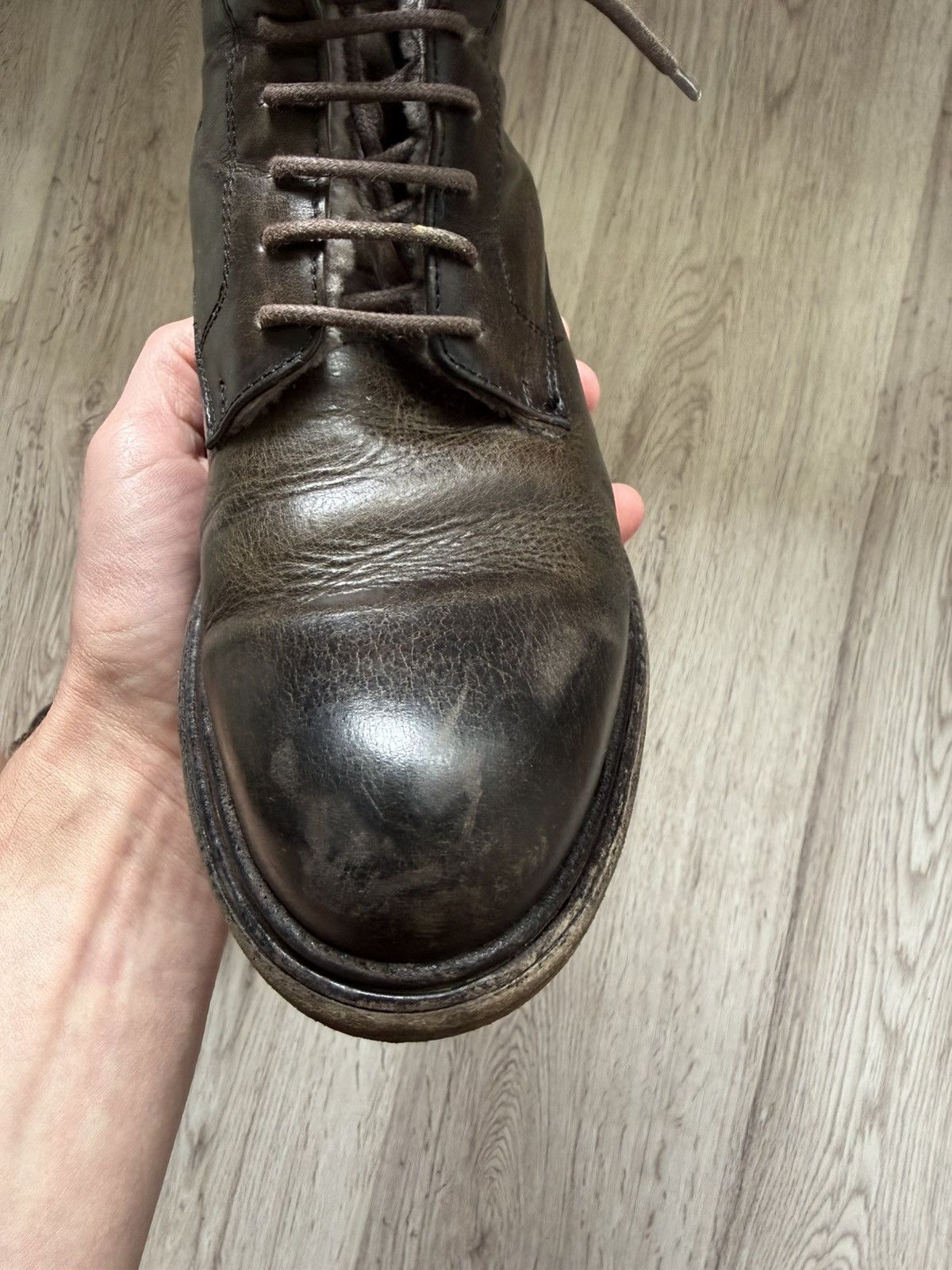 Other Crispiniano Patina Leather Boots Side Zip Italian Combat 39 Size US 6 / EU 39 - 14 Thumbnail