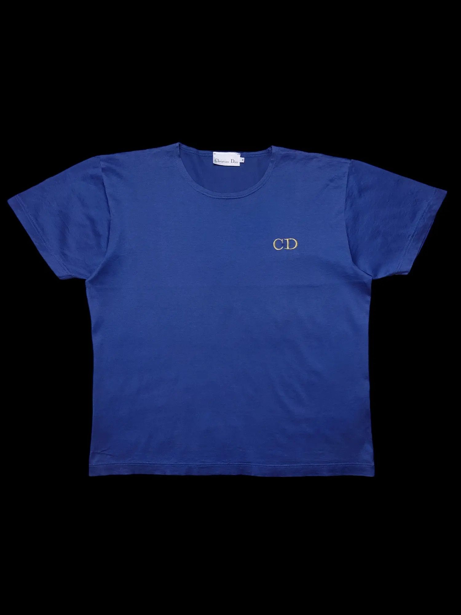 Vintage Christian Dior CD Initial Golden Logo Vintage T shirt Size US M / EU 48-50 / 2 - 2 Thumbnail