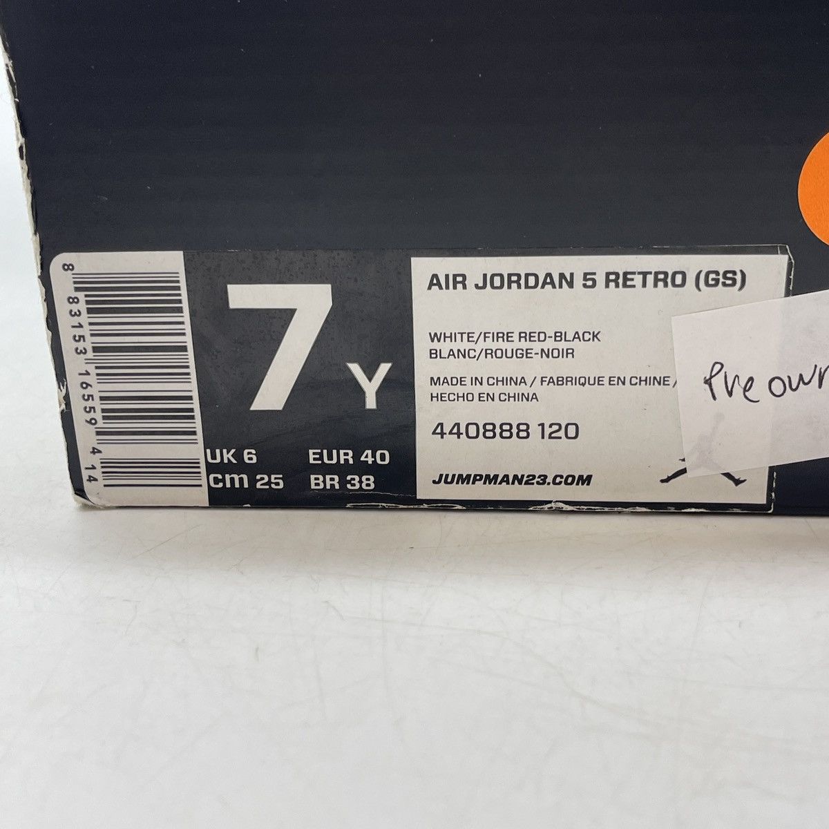Jordan Brand Air Jordan 5 fire red black tongue Size US 7 / EU 40 - 9 Thumbnail