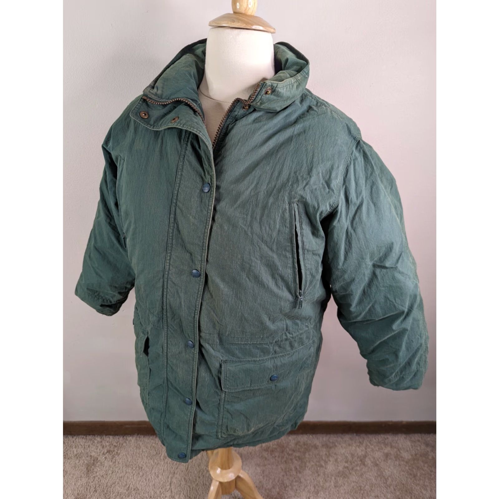 Vintage VINTAGE L.L. Bean Women's Parka Jacket Coat Goose Down Winter Green L Size L / US 10 / IT 46 - 5 Thumbnail