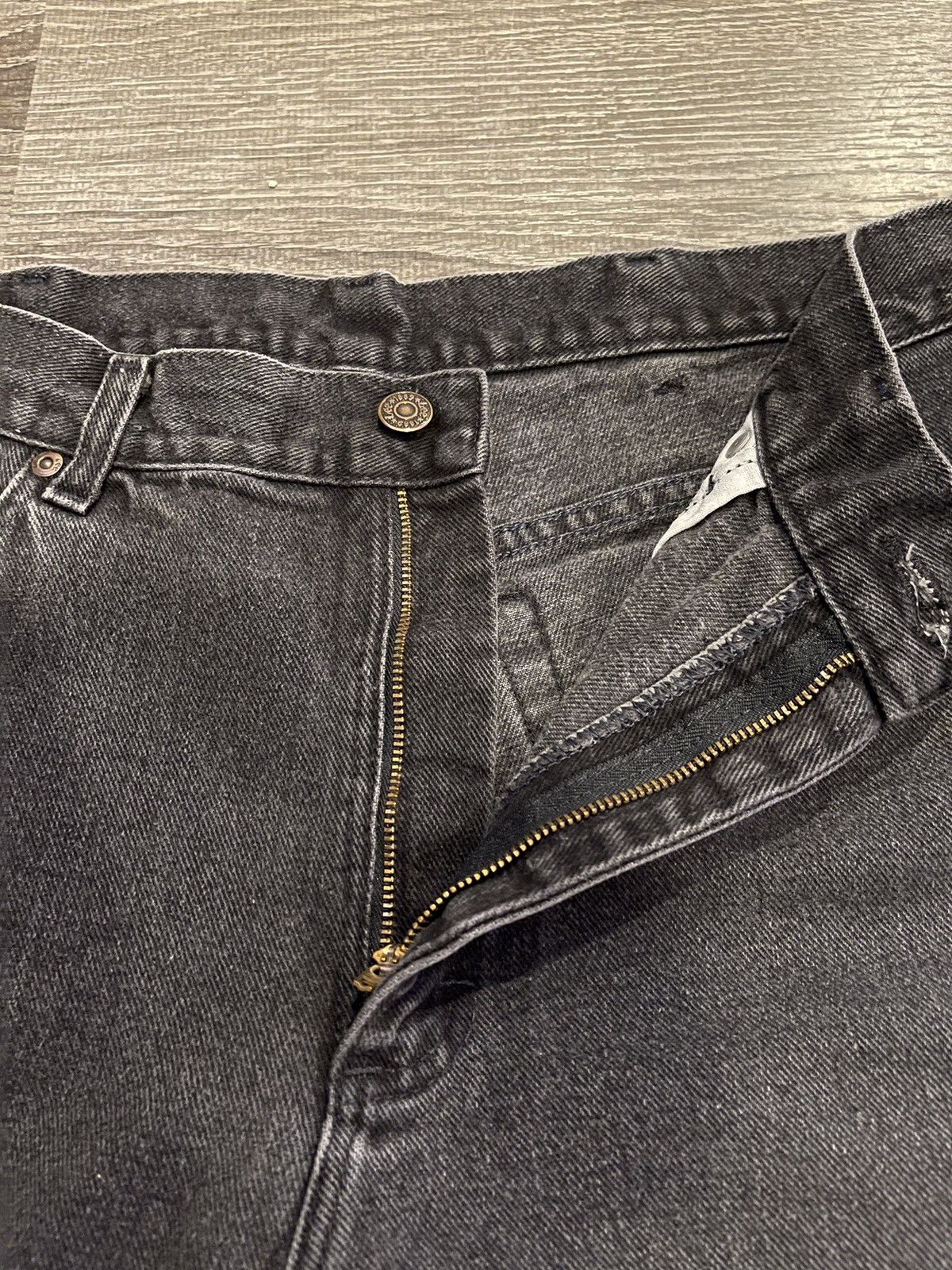 Lee × Vintage Crazy Vintage Relaxed Lee Black Jeans Size US 33 - 3 Thumbnail