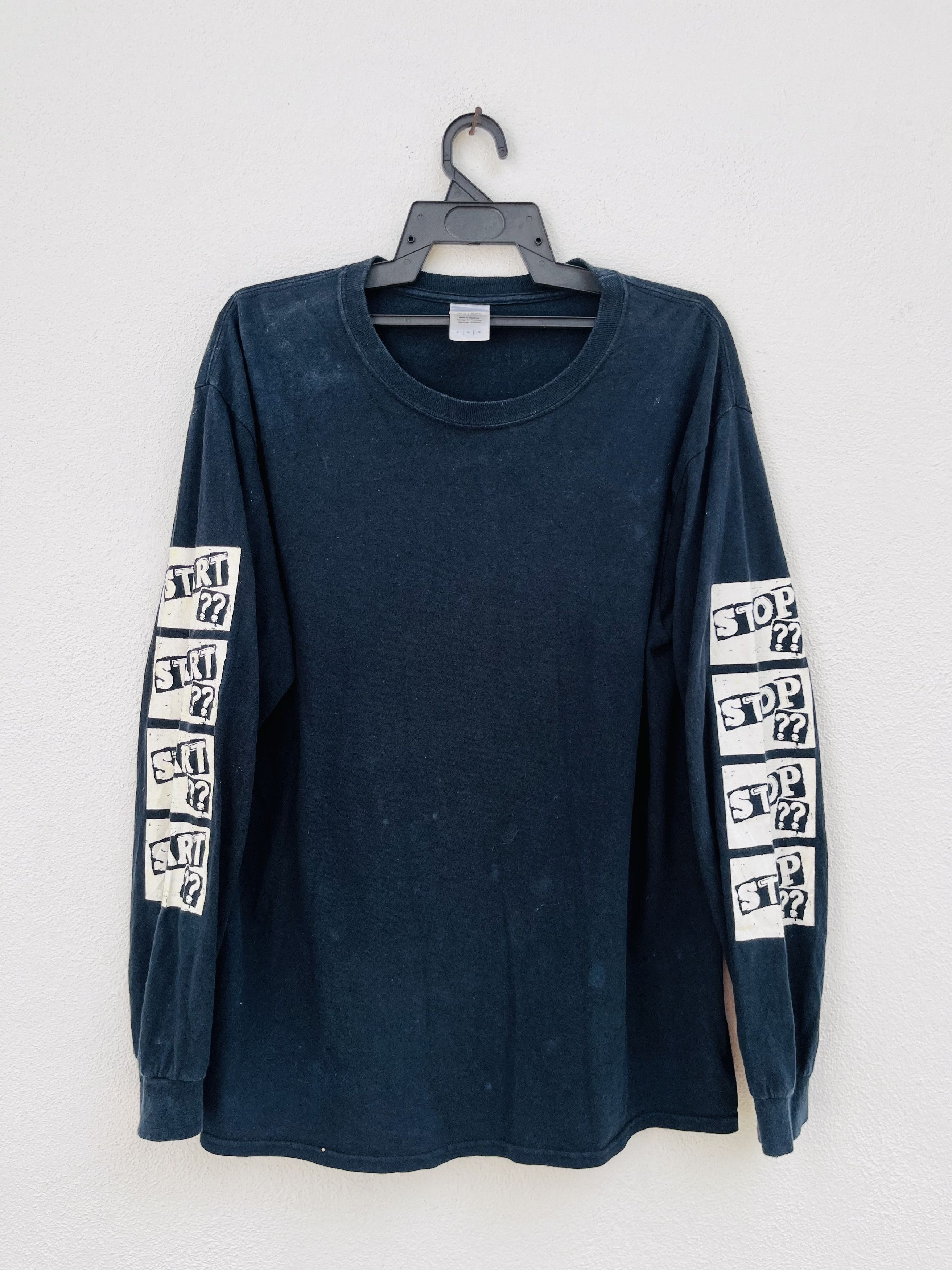Japanese Brand × Vintage Vintage Start Stop Full Sleeve Streetwear Fashion Style Size US L / EU 52-54 / 3 - 1 Thumbnail