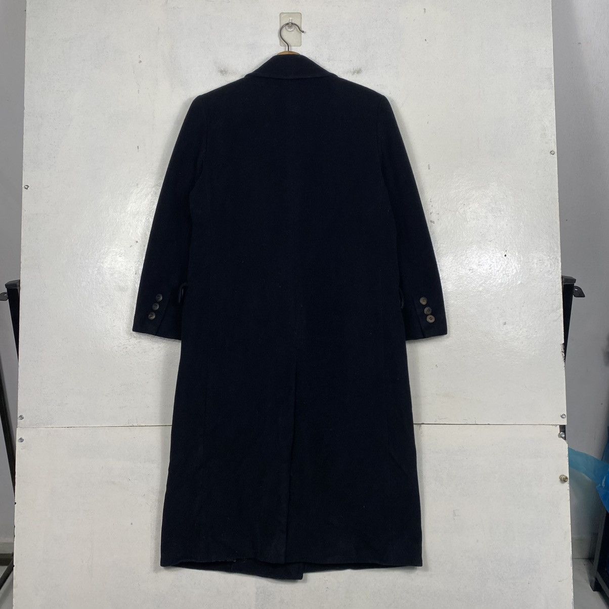 Burberry 🔥RICH BLACK - FLY COATS HERRINGBONE WOOL LONG JACKET Size US M / EU 48-50 / 2 - 18 Thumbnail