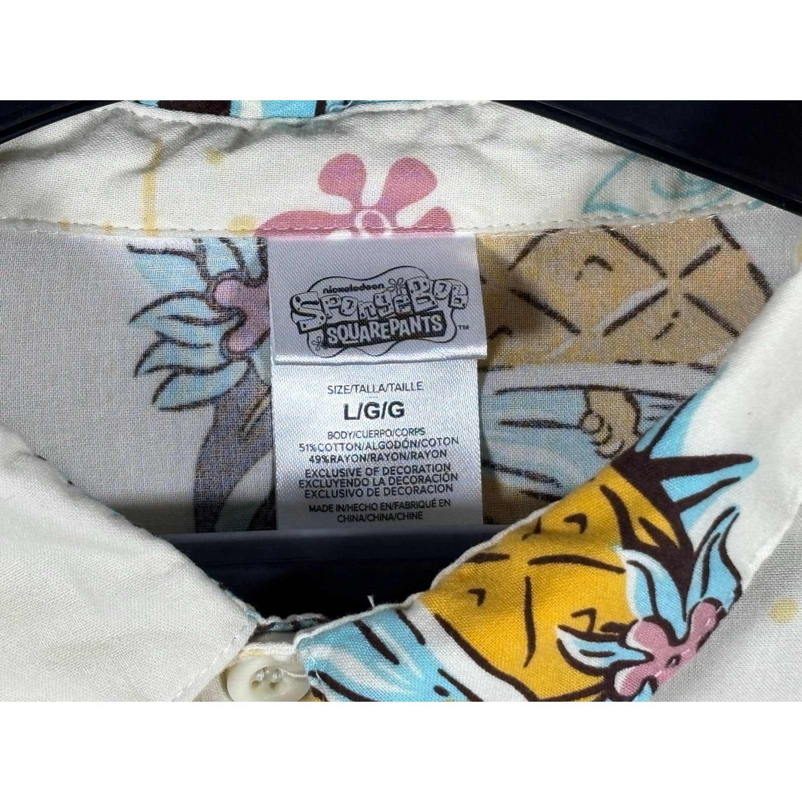 Nickelodeon SpongeBob SquarePants Nickelodeon Button Up Shirt Size US L / EU 52-54 / 3 - 9 Thumbnail