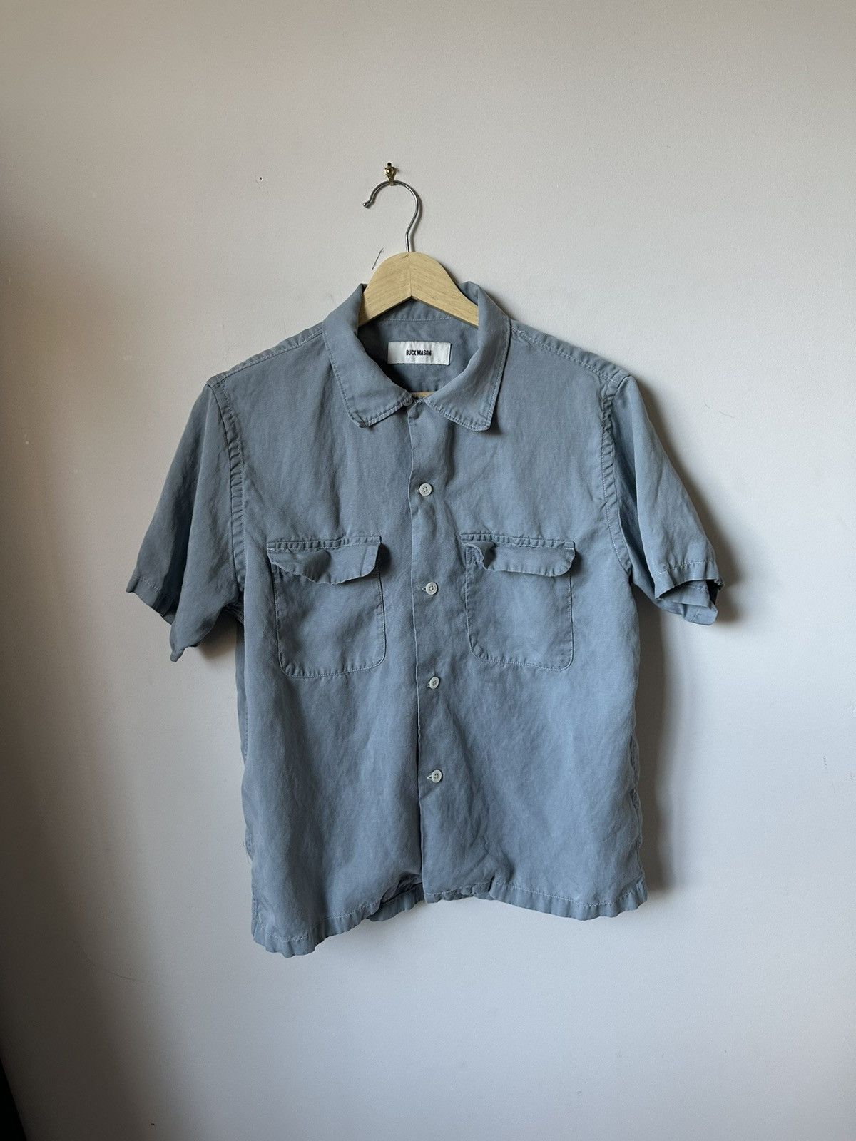 Buck Mason Gabardine camp collar button up Size US S / EU 44-46 / 1 - 1 Thumbnail
