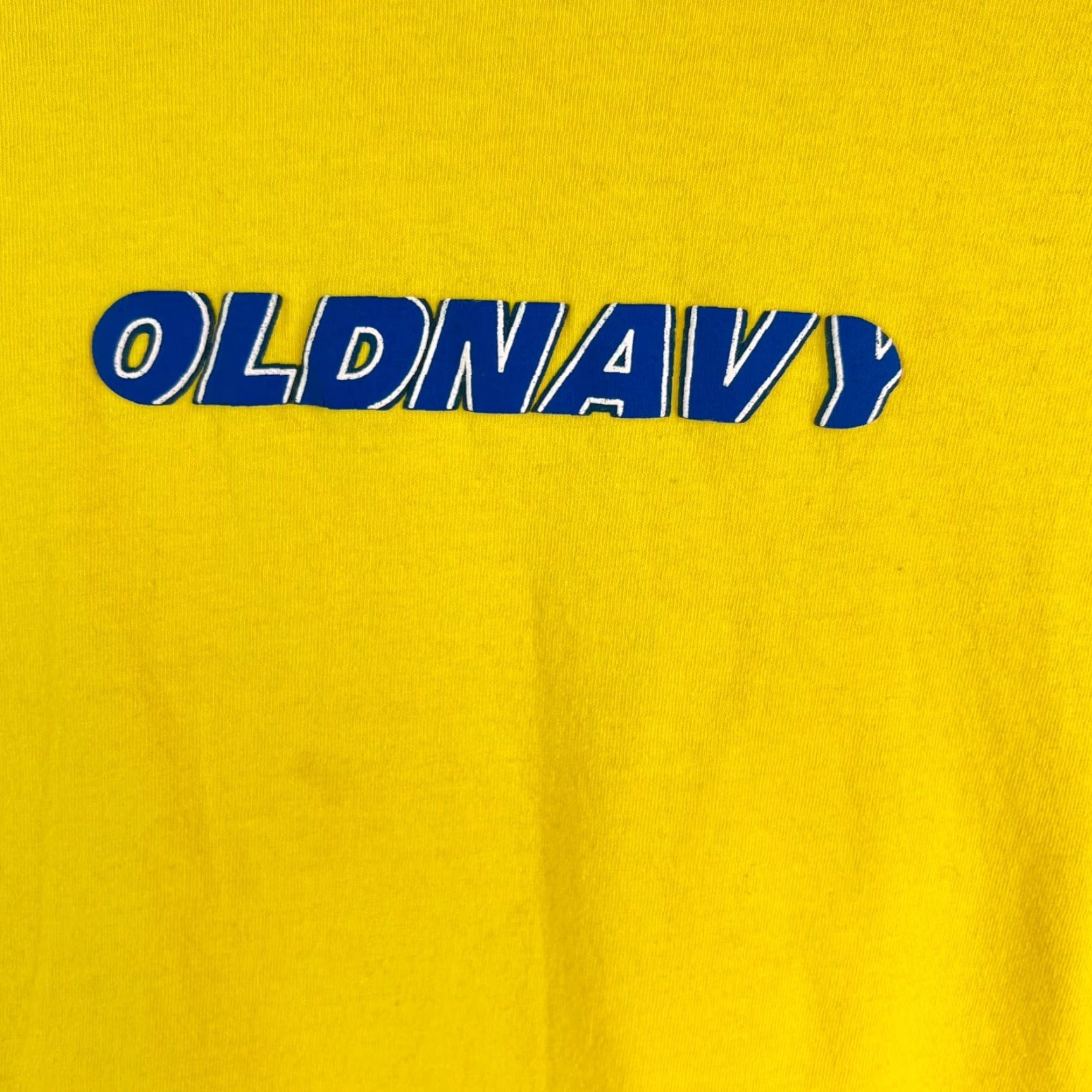 Old Navy VINTAGE Old Navy T-Shirt Long Sleeve Puff Print Yellow Mens XL Crew Neck 90s Retro Aerosmith Graphic Logo Limited Edition Size US XL / EU 56 / 4 - 2 Thumbnail