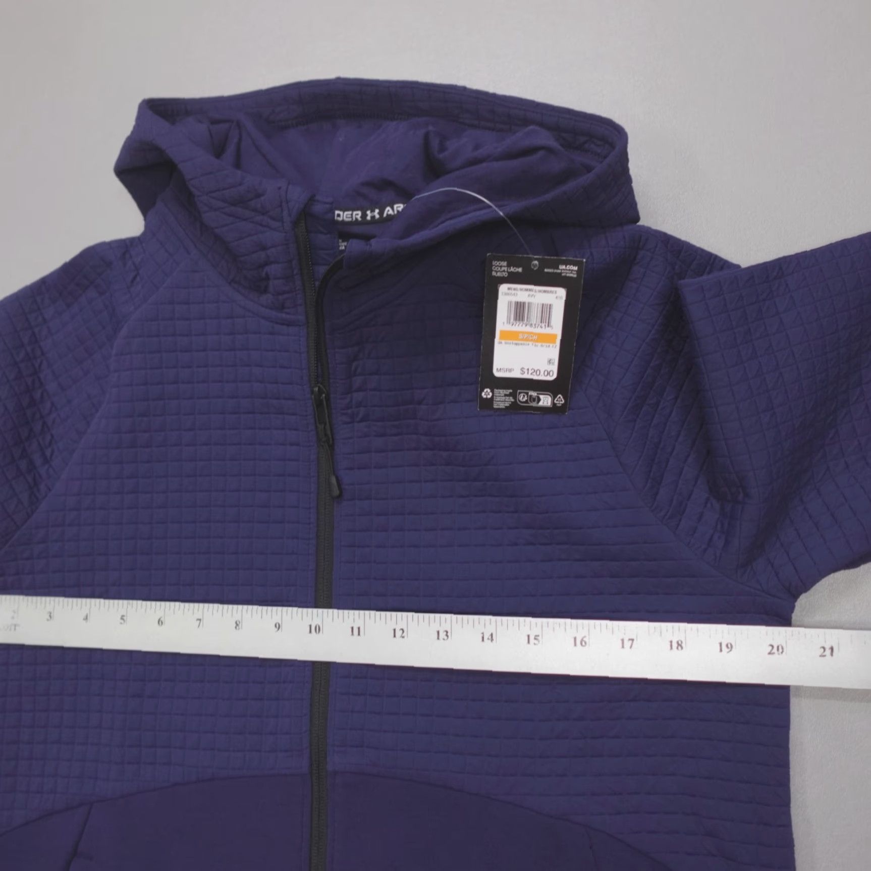 Under Armour Under Armour UA Unstoppable Fleece Grid Full-Zip Jacket Navy Men's Size S Size US S / EU 44-46 / 1 - 5 Thumbnail