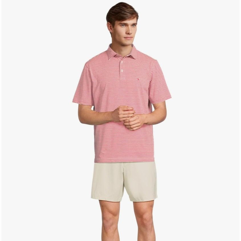 Vineyard Vines Men's Heathered Winstead Sankaty Stripe Polo