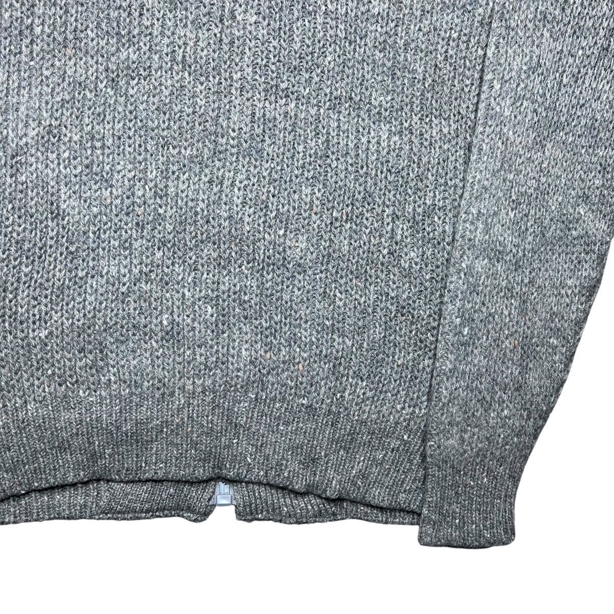 Pendleton × Vintage Vintage 80s Pendleton Shetland Wool Grey Zip Up Knit Sweater Size US M / EU 48-50 / 2 - 22 Thumbnail