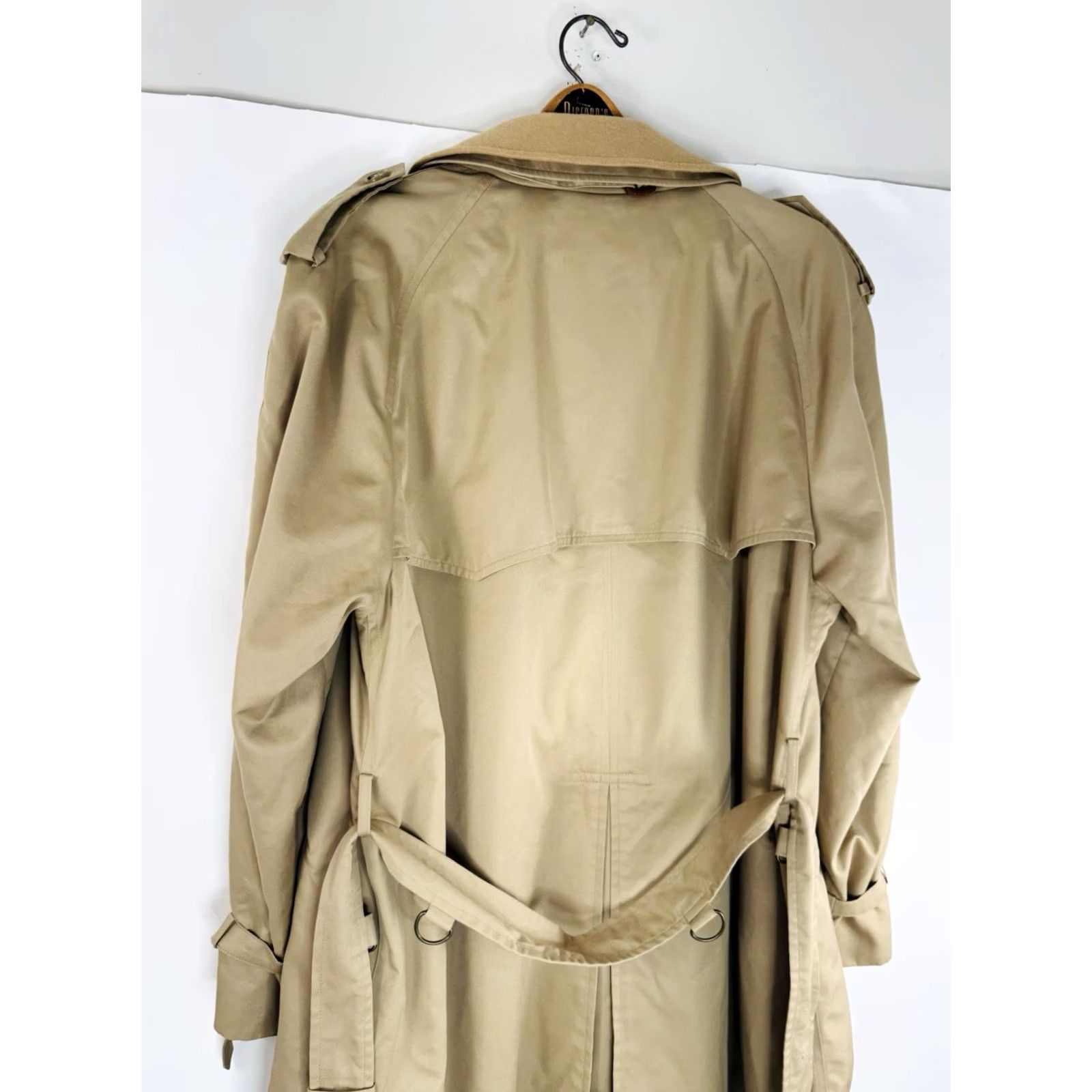 Baracuta BARACUTA Long Wool Trenchcoat Dark Light Brown Belted Overcoat - 44 Long - Baracuta Coat Mens Vintage 1940s 50s 60s Style EX Size US S / EU 44-46 / 1 - 5 Thumbnail