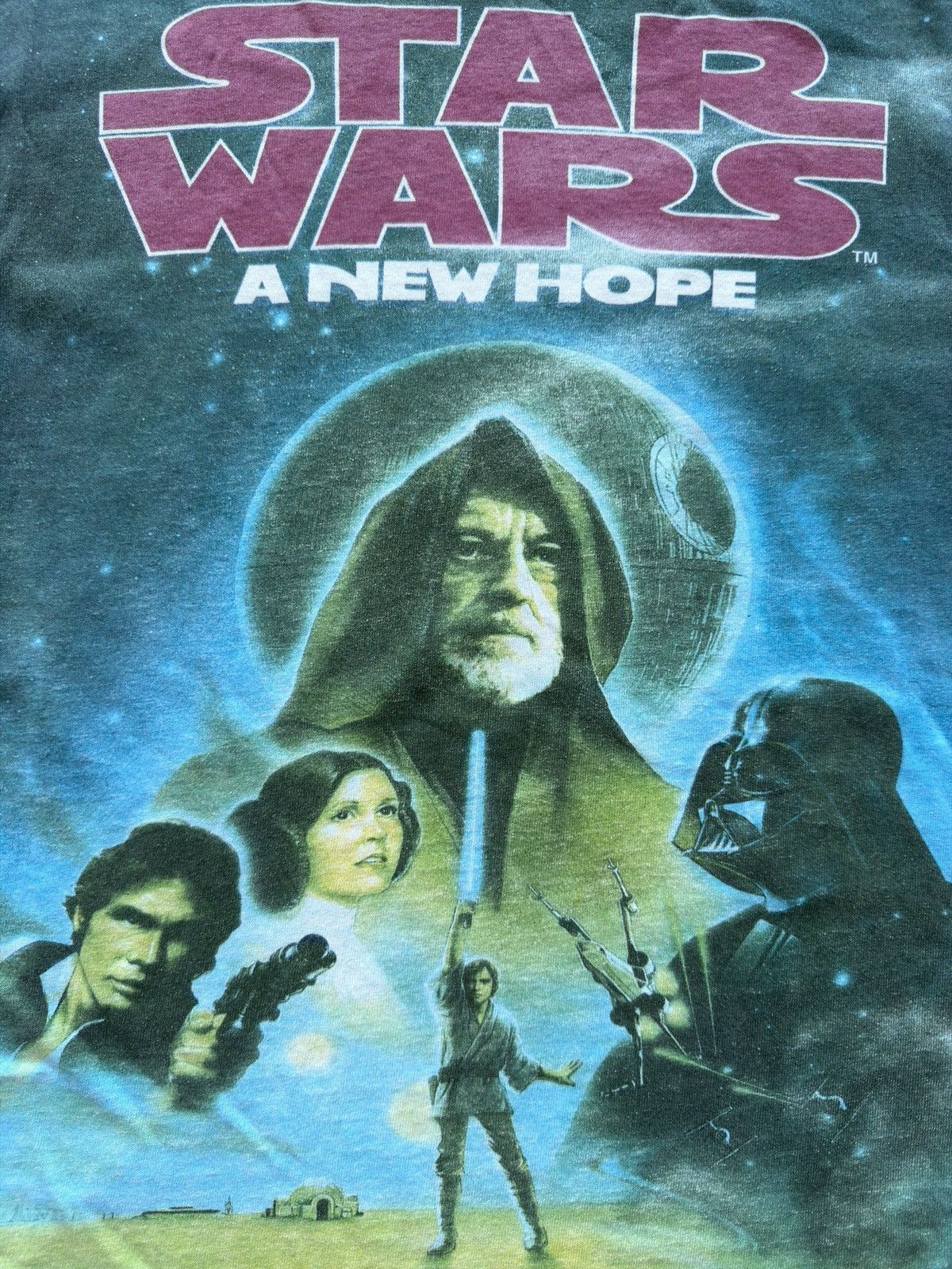 Star Wars *RARE* 1995 STAR WARS A NEW HOPE SKYWALKER VINTAGE JEDI TEE Size US XL / EU 56 / 4 - 11 Thumbnail