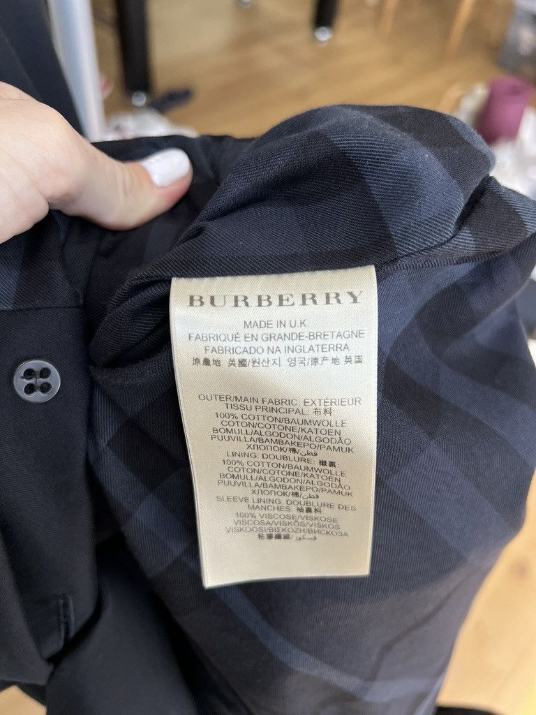 Burberry Burberry Navy Cotton Trench Coat Size US L / EU 52-54 / 3 - 8 Thumbnail