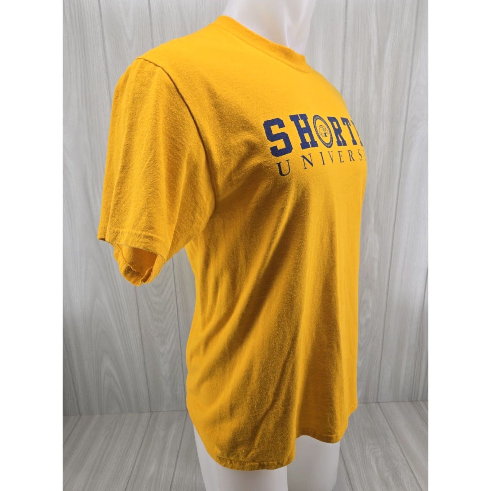 Port & Company VINTAGE Port & Company Short Sleeve T-Shirt Mens University Shirt Yellow M 19.5 Shoulder to Shoulder 28" Down Back Size US M / EU 48-50 / 2 - 6 Thumbnail