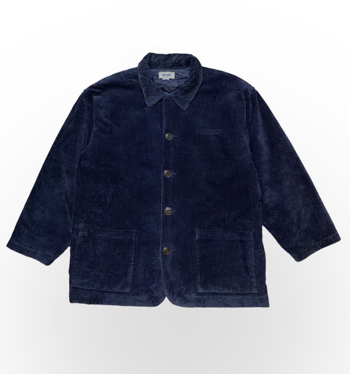 KENZO HOMME Velour Corduroy Quilted Jacket