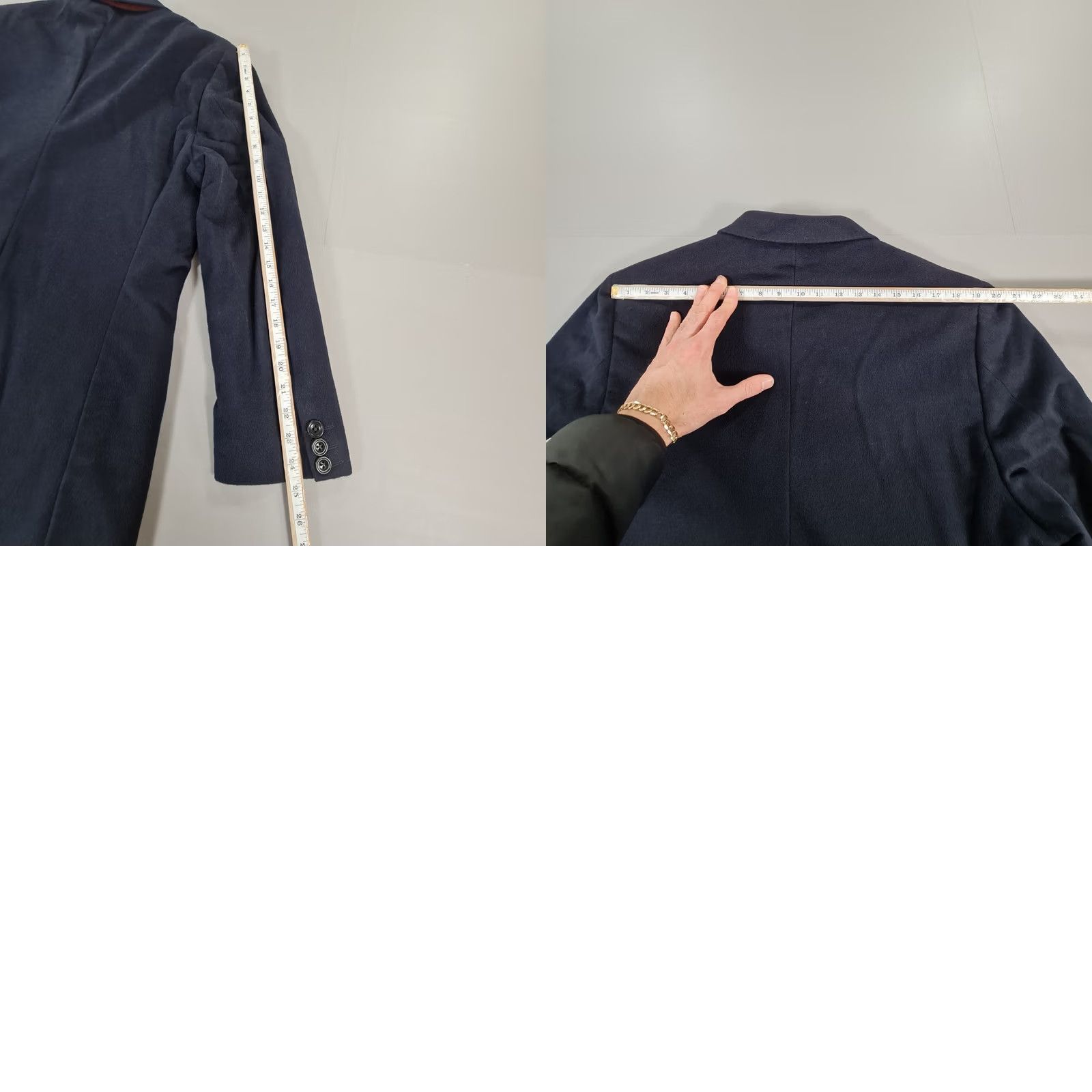 Charles Tyrwhitt Charles Tyrwhitt Mens Coat Navy Blue 46 S Overcoat Merino Wool Single Breasted Size US S / EU 44-46 / 1 - 9 Thumbnail