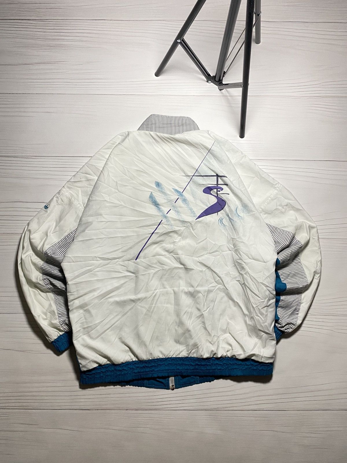 Adidas × Vintage Vintage Adidas Stefan Edberg tennis box fit track jacket Size US M / EU 48-50 / 2 - 2 Thumbnail