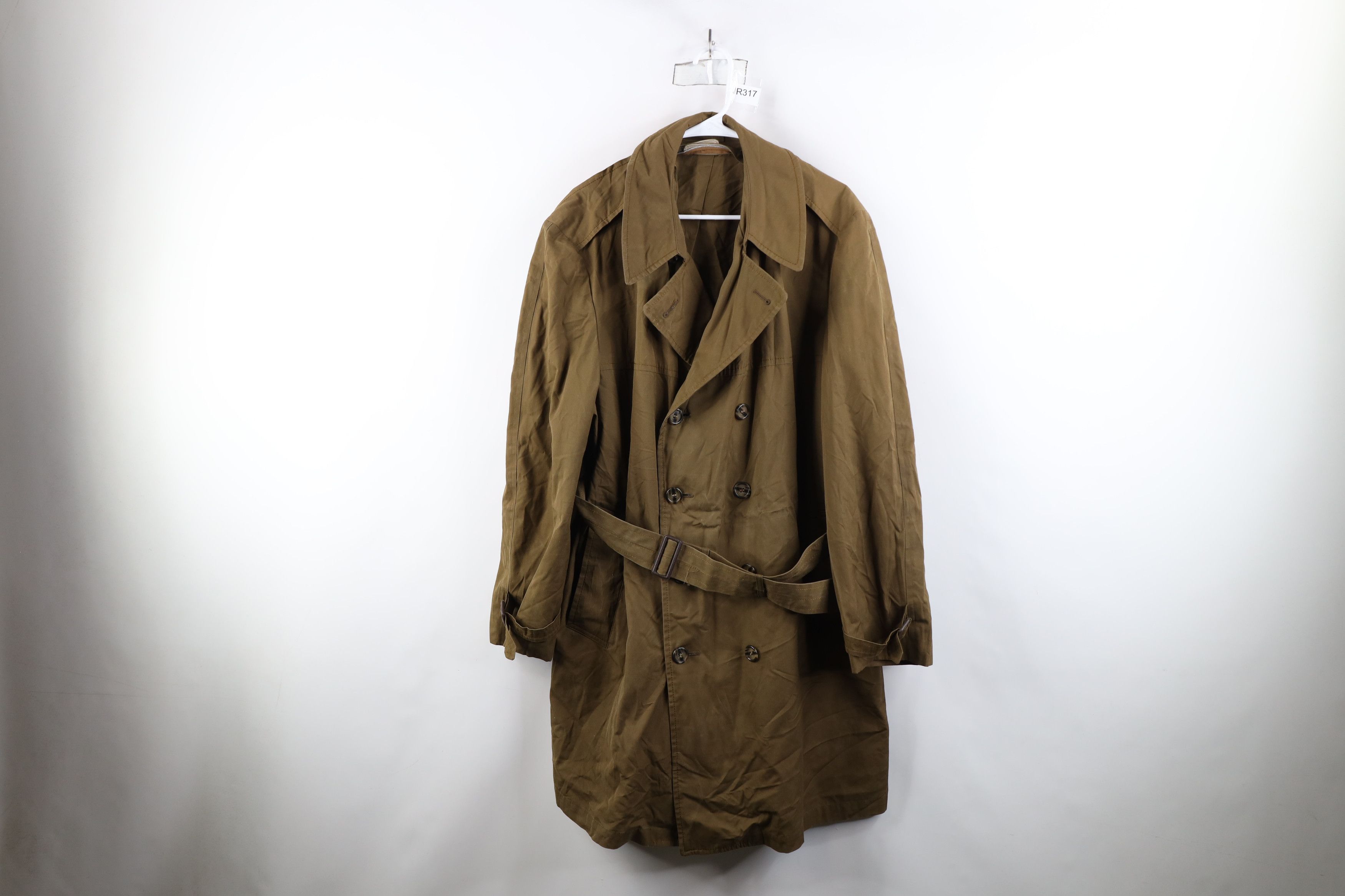 Vintage Vintage 70s Streetwear Cloth Belted Trench Coat Jacket Size US XL / EU 56 / 4 - 1 Thumbnail