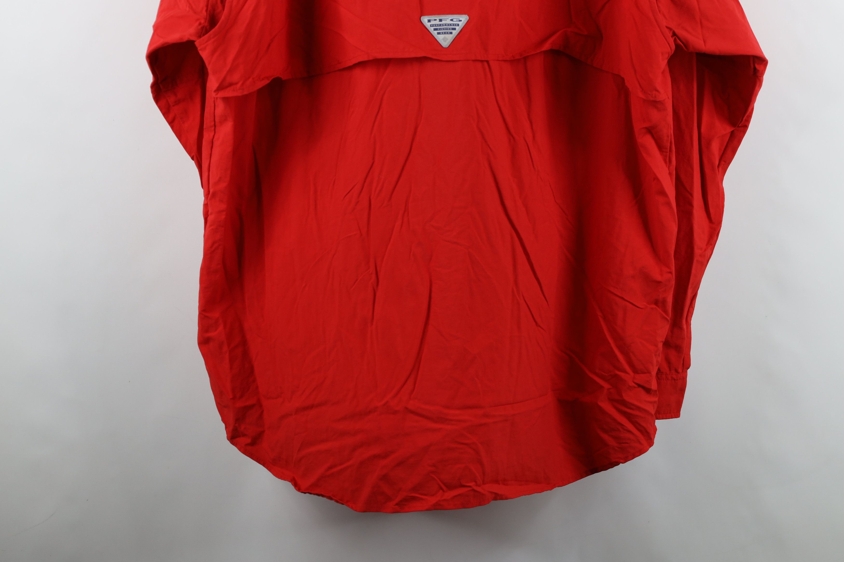 Columbia Columbia PFG Long Sleeve Collared Button Down Shirt Red Size US XXL / EU 58 / 5 - 15 Thumbnail