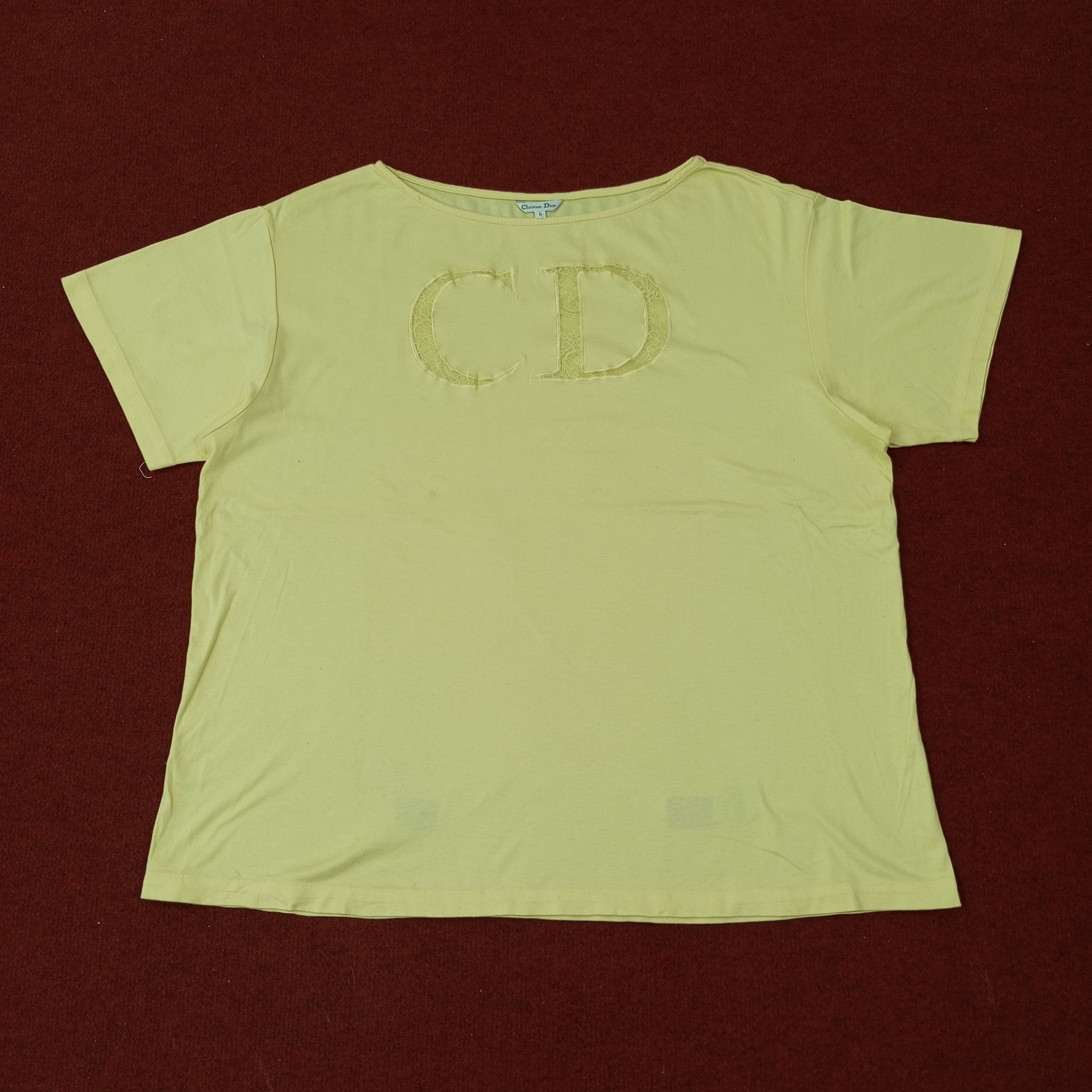 Christian Dior Monsieur Christian Dior Fashion Brand Style Tshirt c249n42 Size L / US 10 / IT 46 - 1 Thumbnail