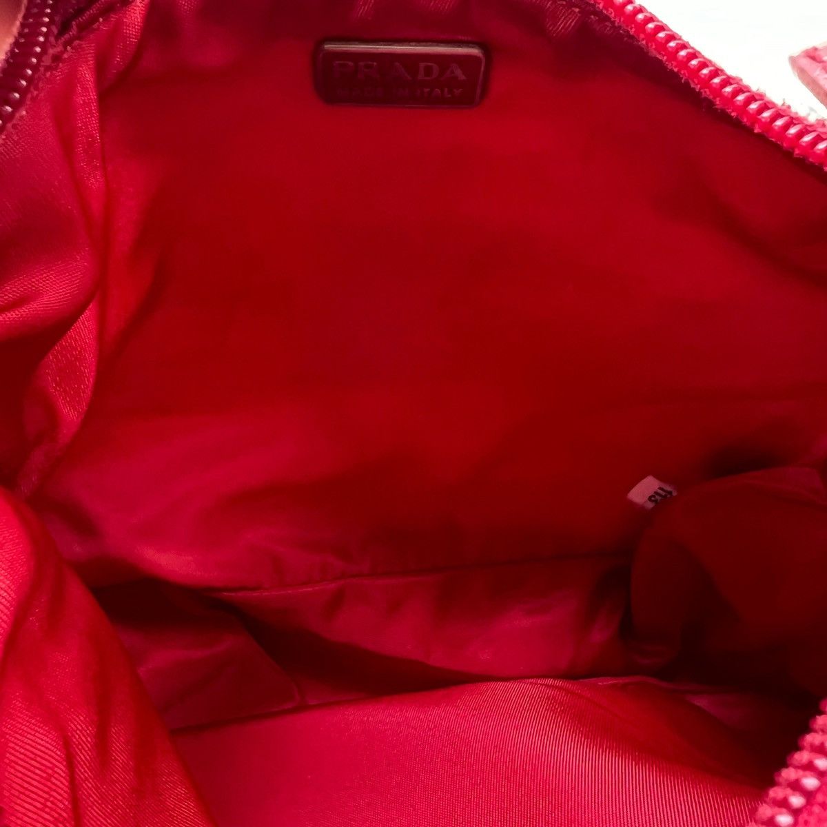 Prada Prada Red Canvas Shoulder Bag Size ONE SIZE - 5 Thumbnail
