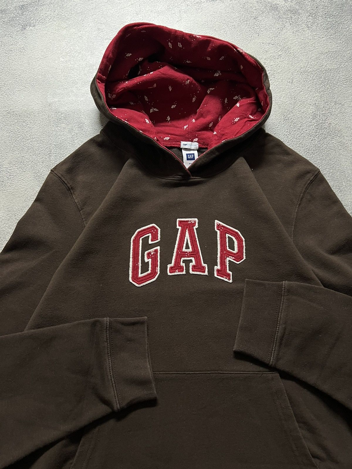 Gap × Vintage Vintage Y2k Gap Brown 🤎 Hoodie Hype 90’s Size XL / US 12-14 / IT 48-50 - 1 Thumbnail