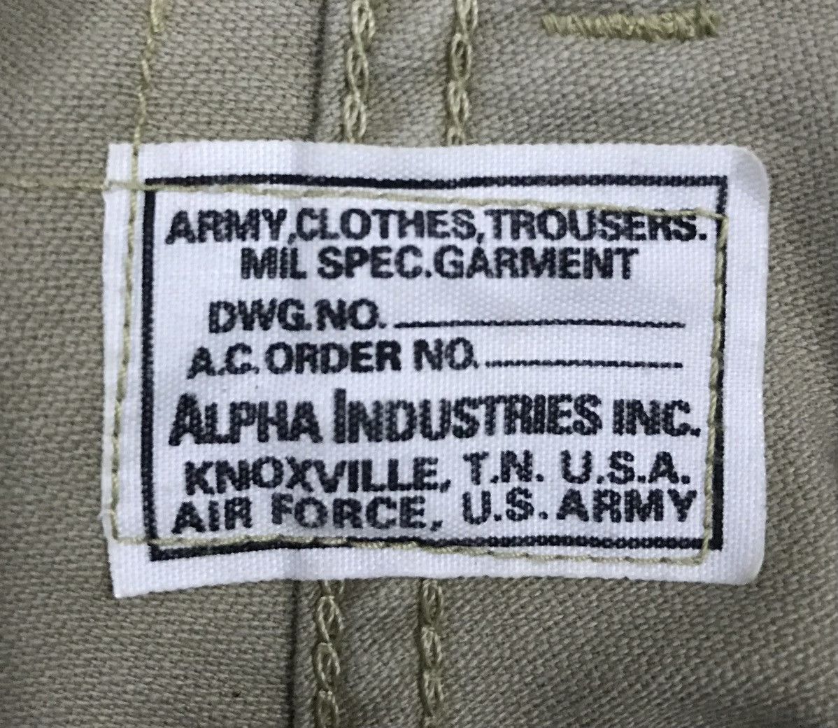 Alpha Industries Vintage Alpha Industries inc Cargo Pants Size US 29 - 14 Thumbnail