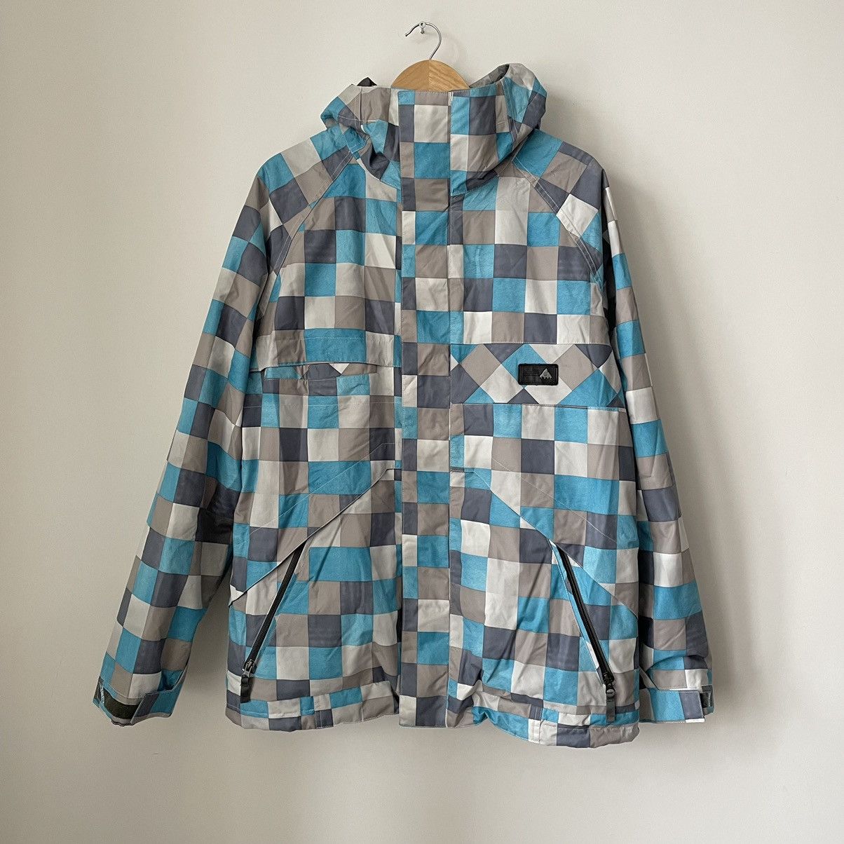 Burton Burton DryRide Hooded Snowboard Ski Jacket L Check Print Size US M / EU 48-50 / 2 - 3 Thumbnail