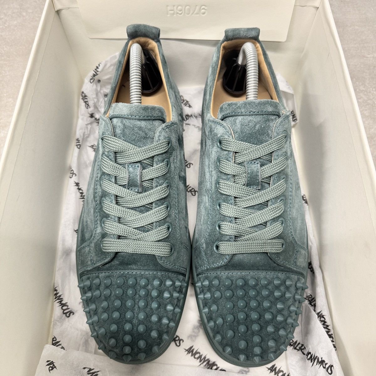 Christian Louboutin Christian Louboutin Louis Junior Spike Trainer Teal RRP £795 Size US 8.5 / EU 41-42 - 5 Thumbnail
