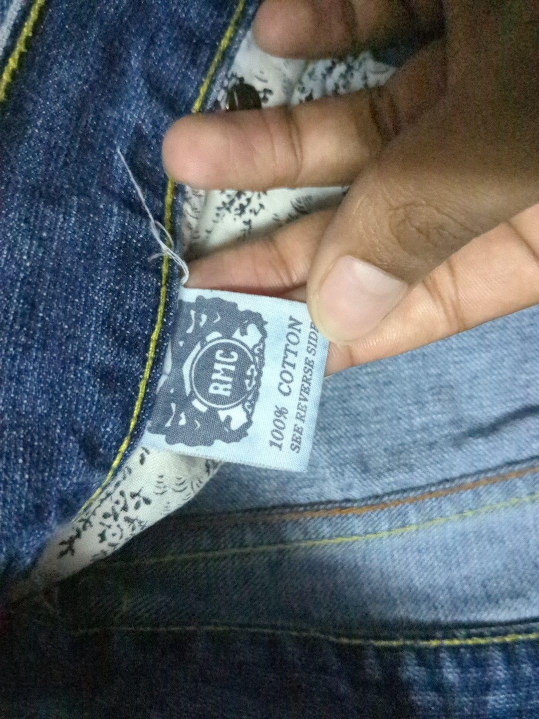 Japanese Brand × RMC Jeans RMC BACK EMBROIDERED SELVEDGED DENIM Size US 32 / EU 48 - 8 Thumbnail
