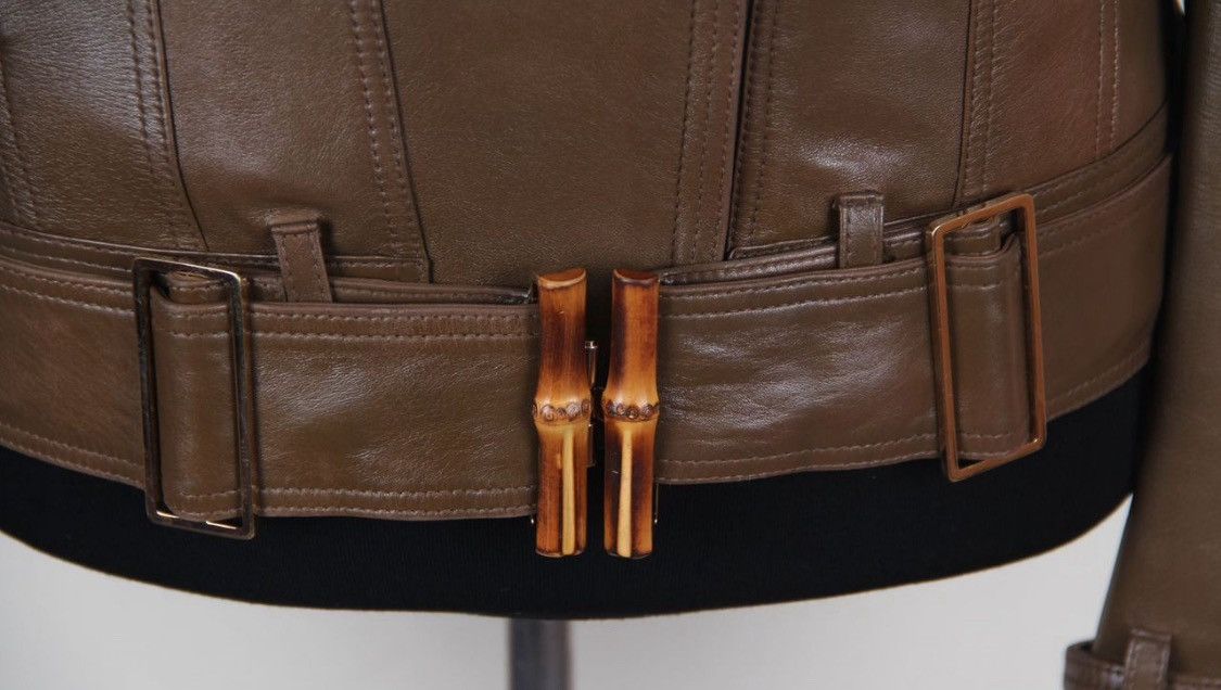 Gucci Gucci 2000s Assymetric Zip-Up Belt Waist Leather Jacket Size M / US 6-8 / IT 42-44 - 2 Thumbnail