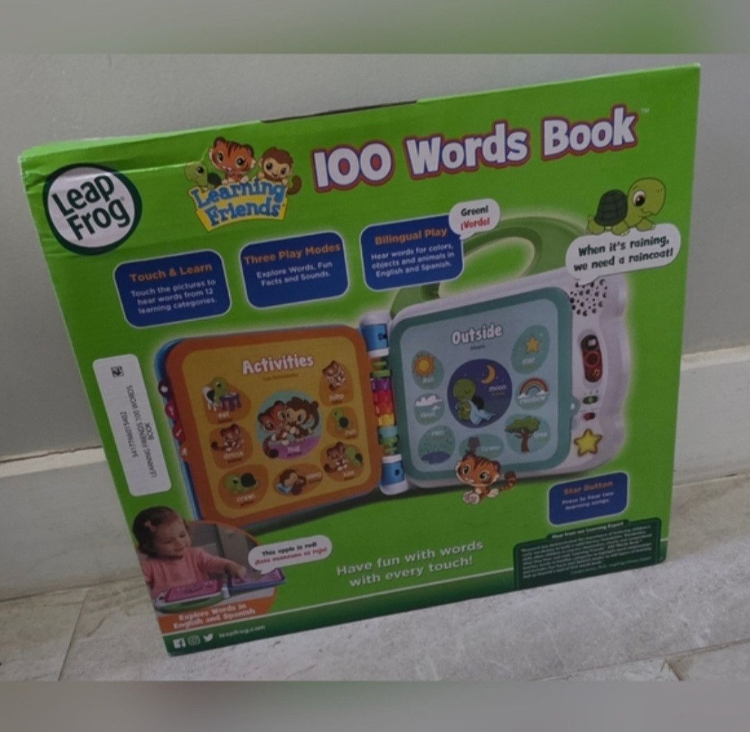 Other New LeapFrog Learning Friends 100 Words Book, Green Size ONE SIZE - 2 Thumbnail