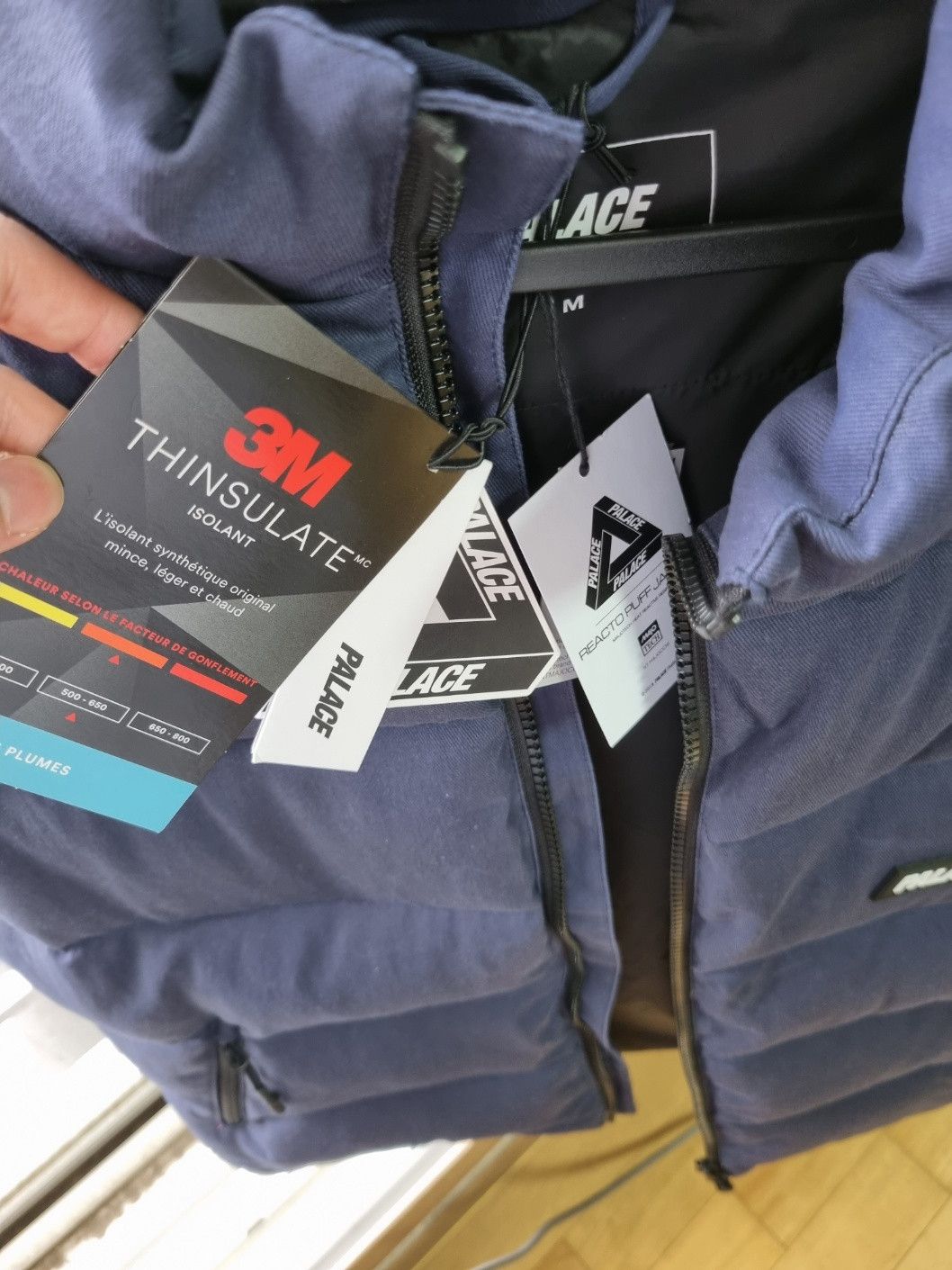Palace palace reacto puff jacket blue 3M Size US M / EU 48-50 / 2 - 3 Thumbnail