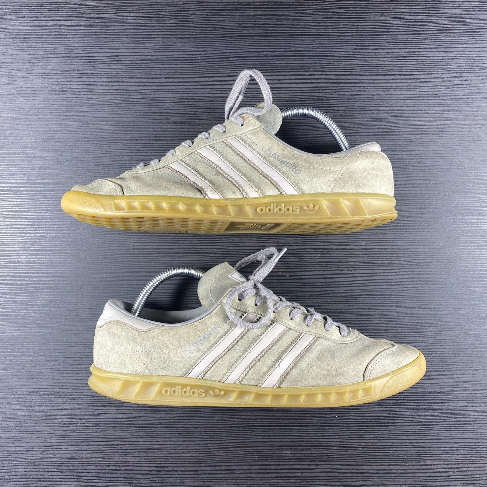 Adidas 🔥UK 8.5 Adidas Hamburg Trainers Grey/Black/Clear Granite🔥 Size US 9.5 / EU 42-43 - 1 Thumbnail