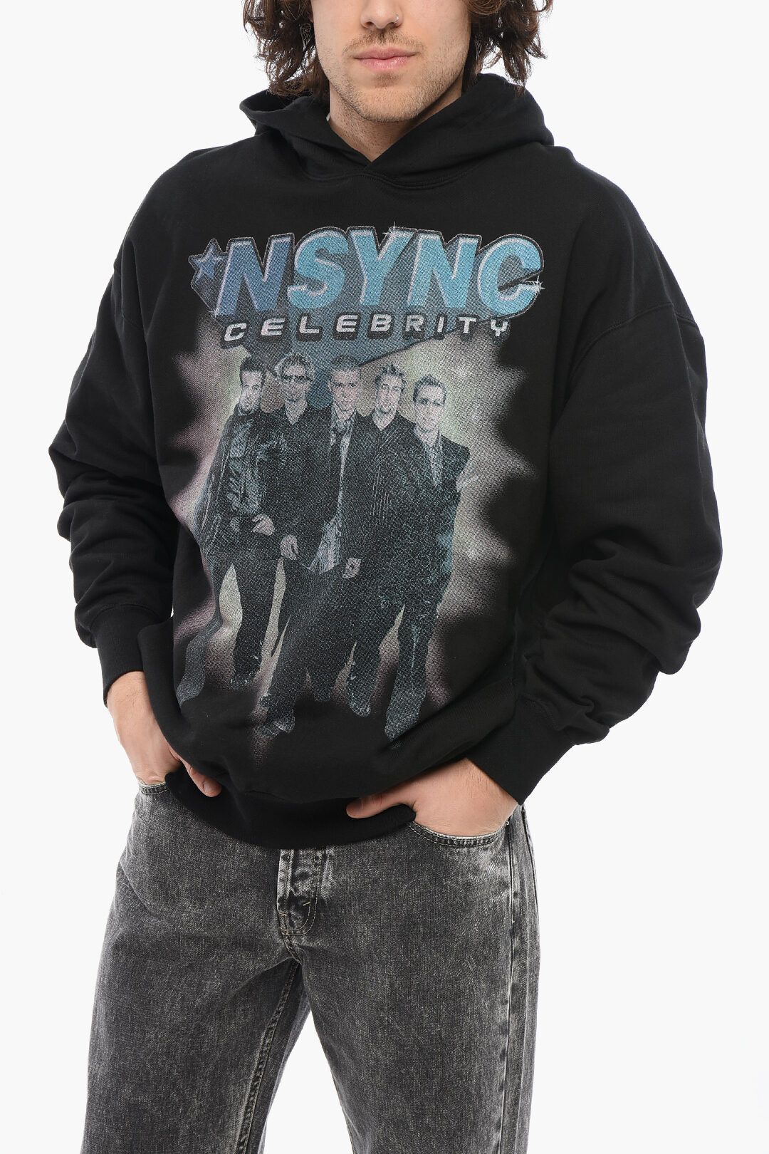 1989 STUDIO og1mm0725 Brushed Cotton Nsync Celebrity Hoodie in Black Size US M / EU 48-50 / 2 - 1 Thumbnail