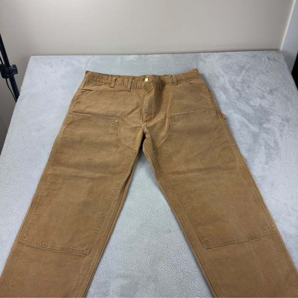 Carhartt Vintage Carhartt Men's Size 42x27 B01 BRN Tan Double Knee Pa Size US 30 / EU 46 - 10 Thumbnail
