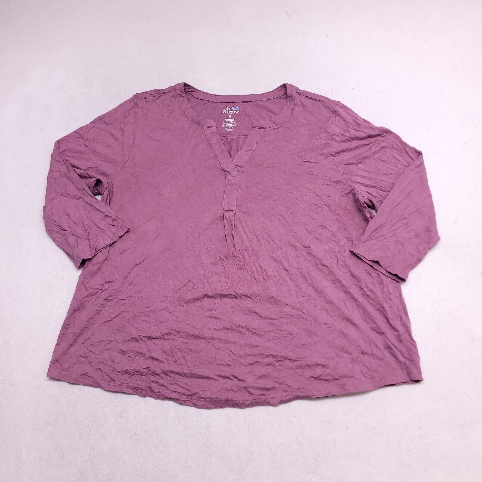 Croft & Barrow Croft & Barrow Casual Pullover Shirt Womens Size XL Pink Size XL / US 12-14 / IT 48-50 - 2 Thumbnail