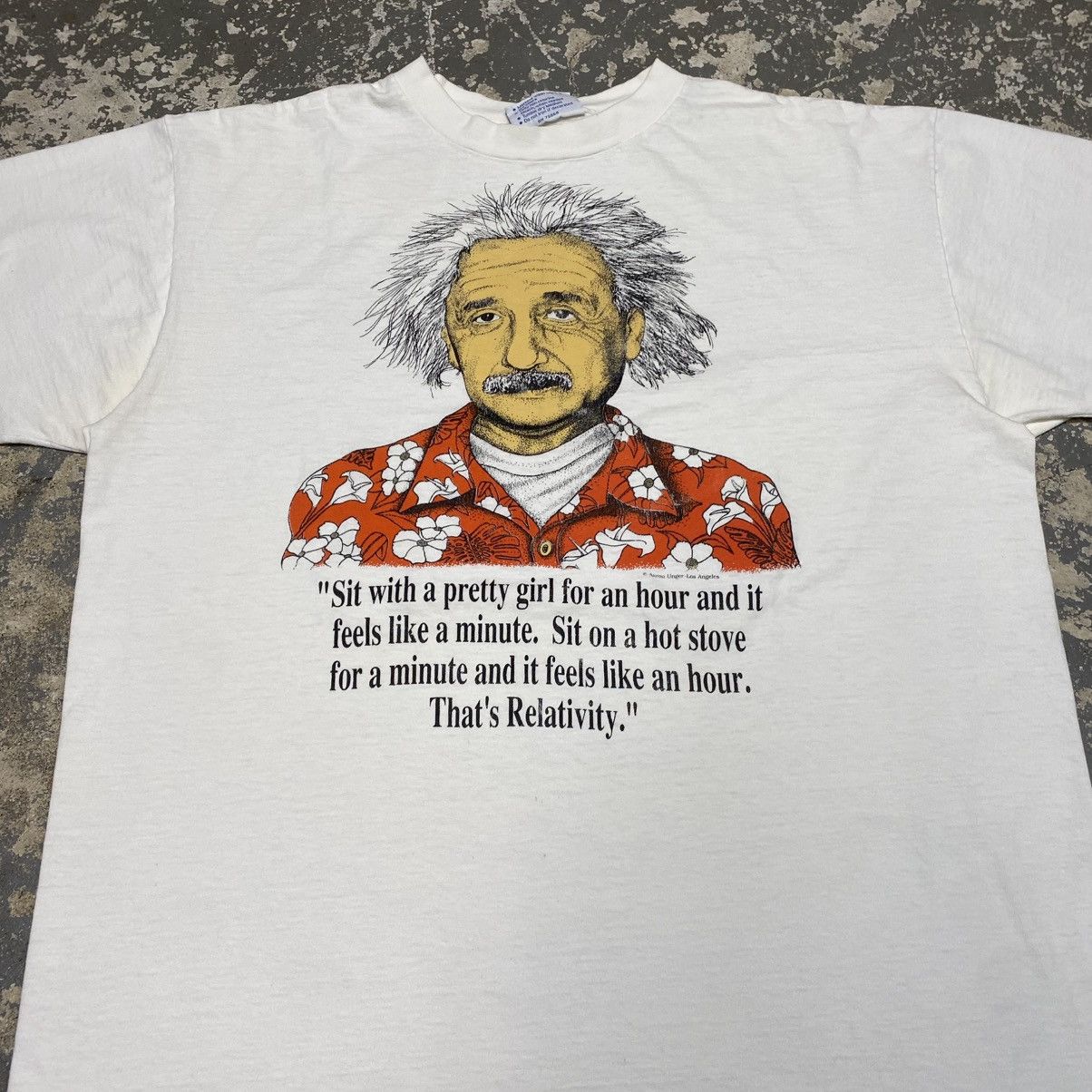 Japanese Brand × Vintage Vintage Albert Einstein Humar Saying Tshirt 90s USA Size US XL / EU 56 / 4 - 8 Thumbnail