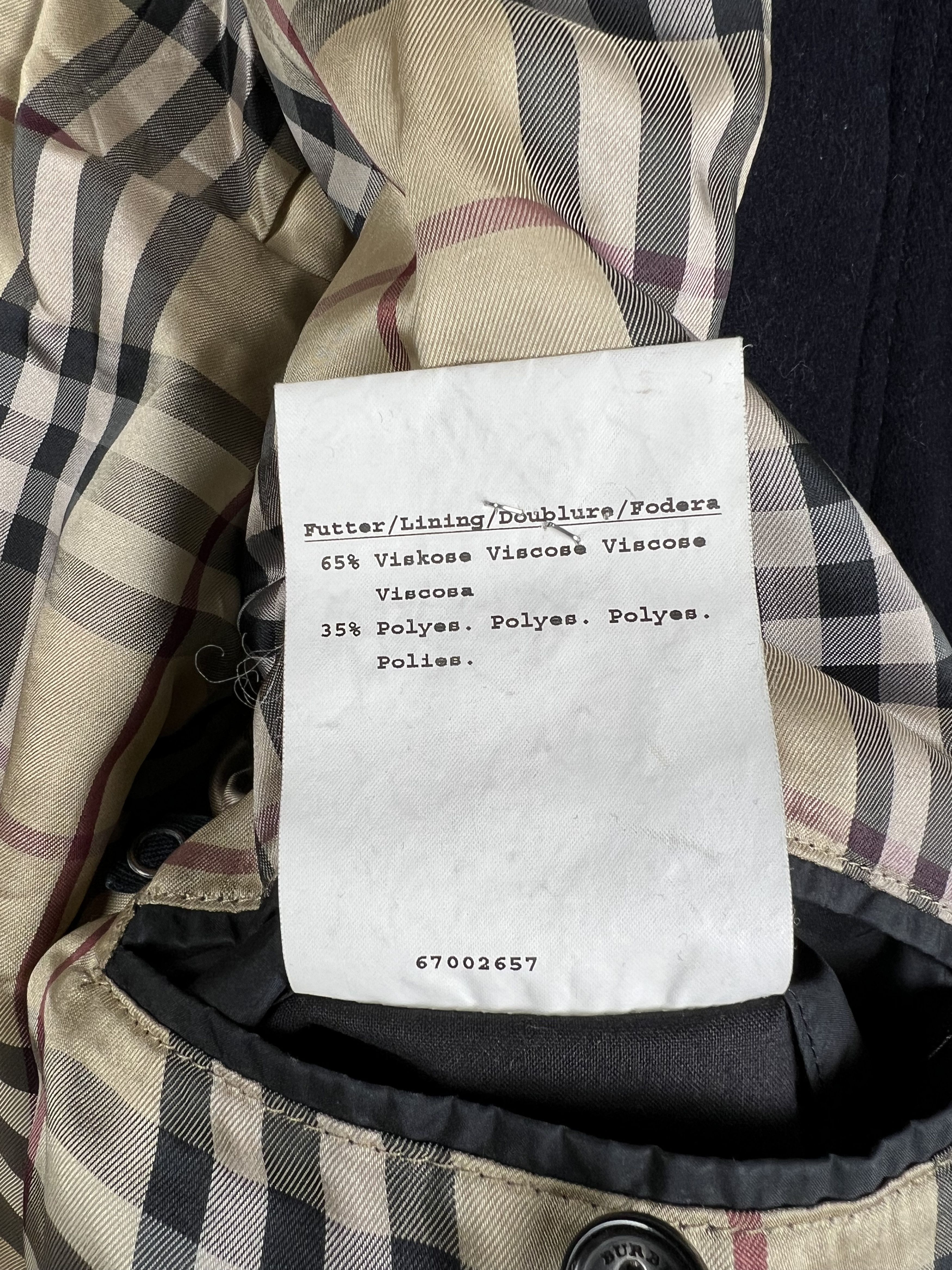 Burberry Burberry Wool Coat 52 Size US L / EU 52-54 / 3 - 5 Thumbnail