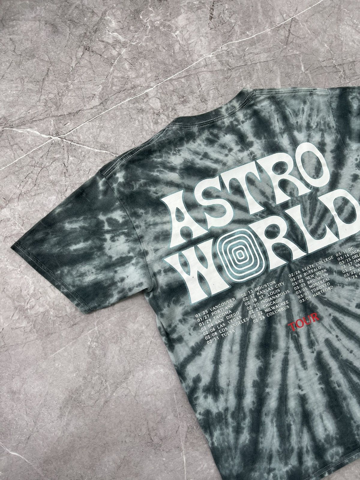 Travis Scott Travis Scott Astro World Tour Tee TIE DYE Size US S / EU 44-46 / 1 - 8 Thumbnail