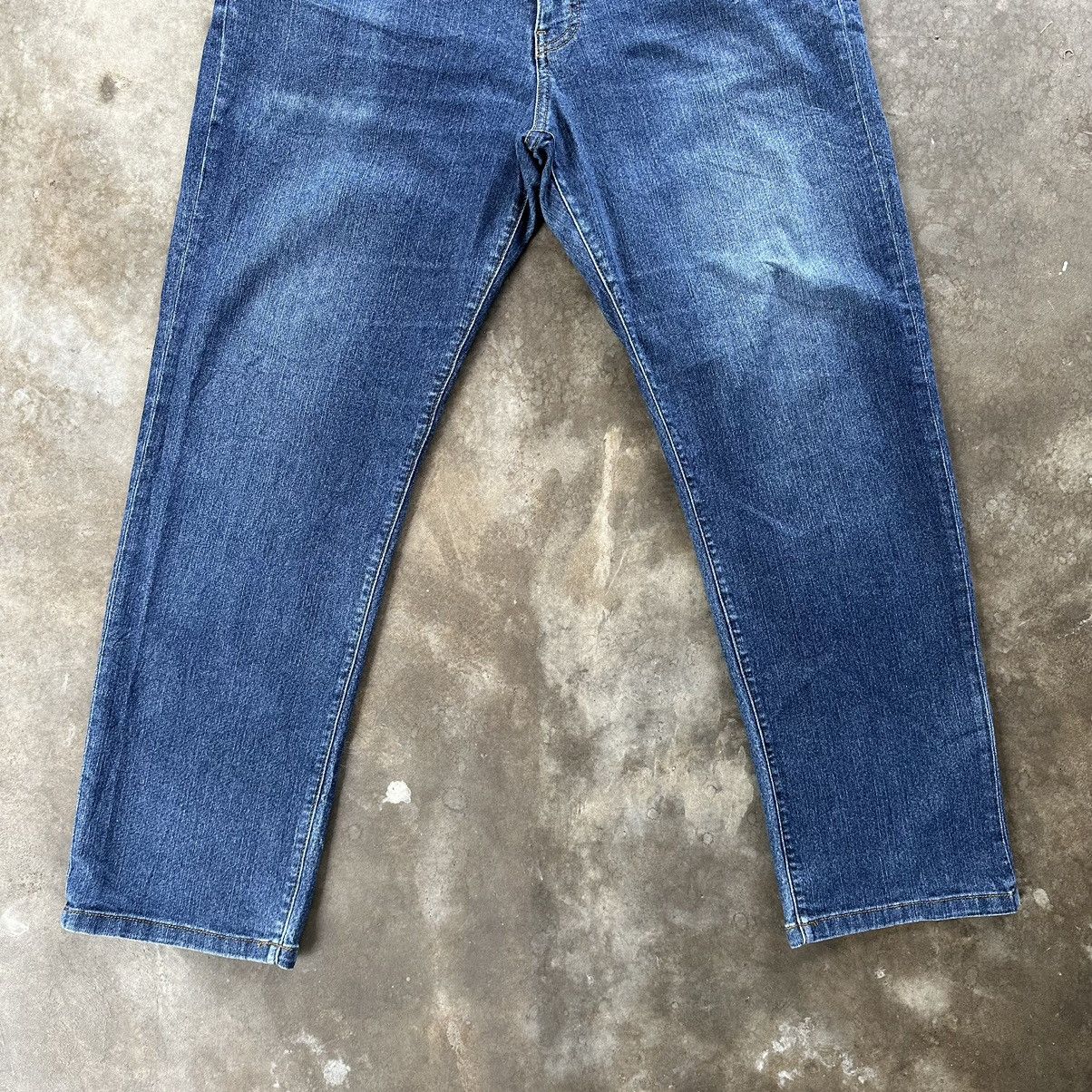 Japanese Brand Vintage Japanese Faded Distressed Denim Jean Pant W37 Size US 37 - 2 Thumbnail