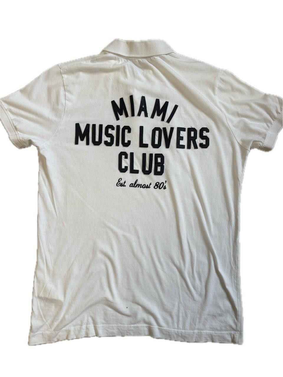 Diesel Diesel “Miami Music Lovers Club” Polo Shirt – White – Size M Size US M / EU 48-50 / 2 - 1 Thumbnail