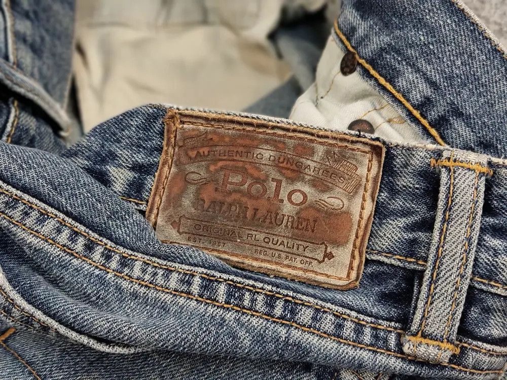 Polo Ralph Lauren Vintage 90s Polo Ralph Lauren Distressed Washed Denim Jeans Size US 32 / EU 48 - 8 Thumbnail
